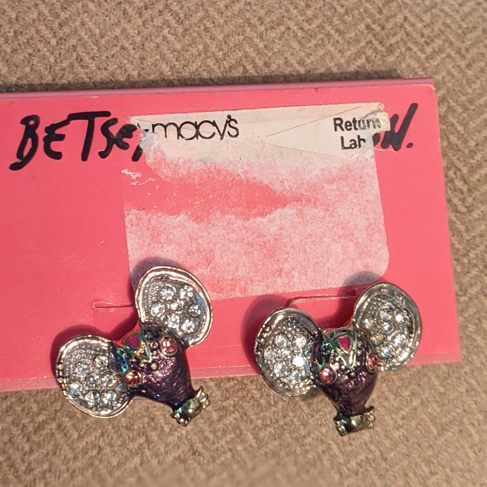 Mouse post earrings